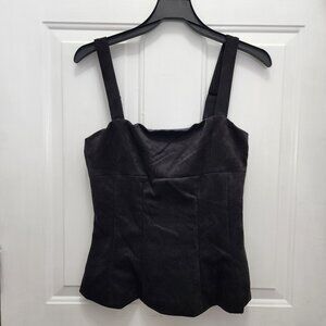 NWT Emerson Lang Young Contemporary Women's Faux Suede Top Size S